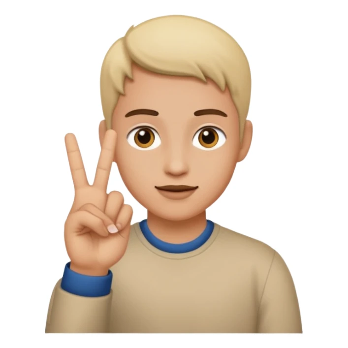 Yvl hand sign sticker