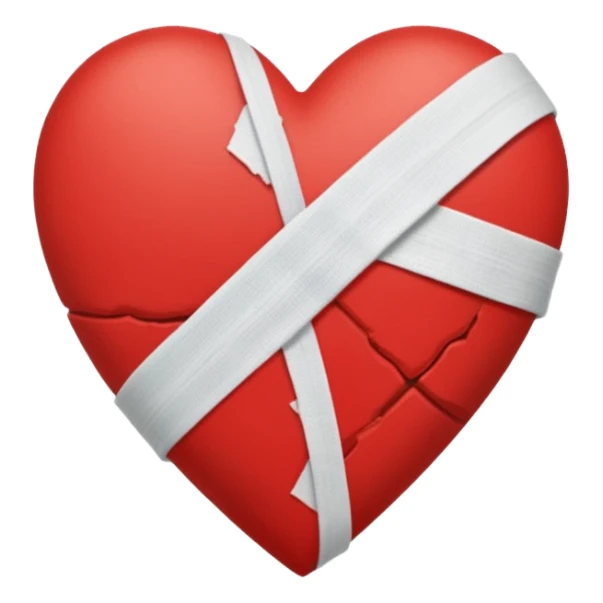 broken ankle heart sticker