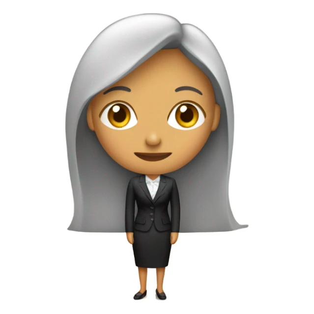 Mujer con traje y café  sticker