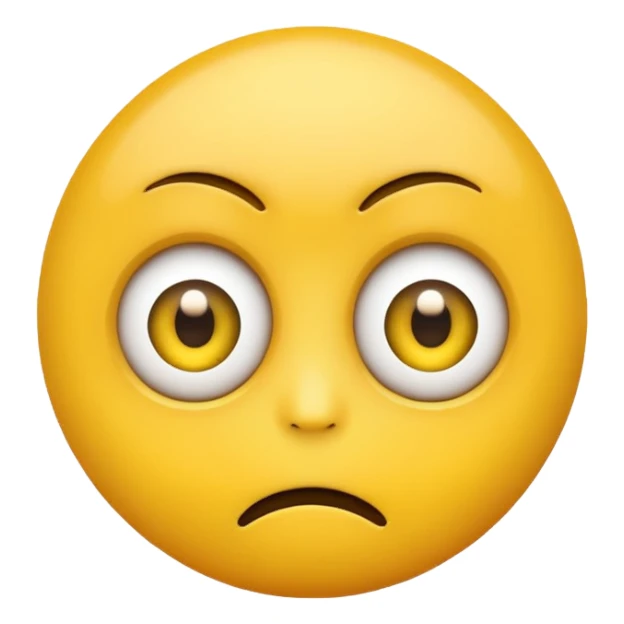 Scary emoji face sticker