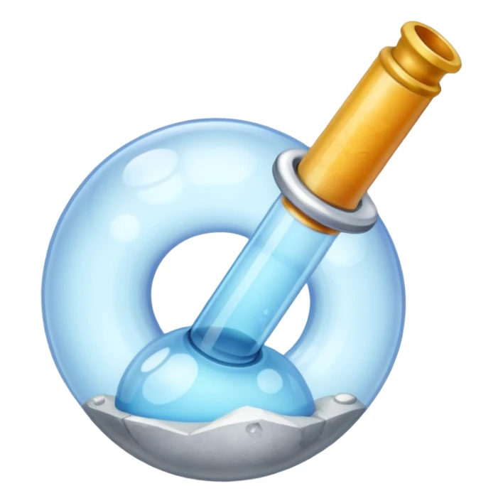 Bubble pipe made of quartz sticker