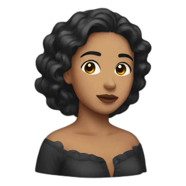 Black Rosalía with vph sticker