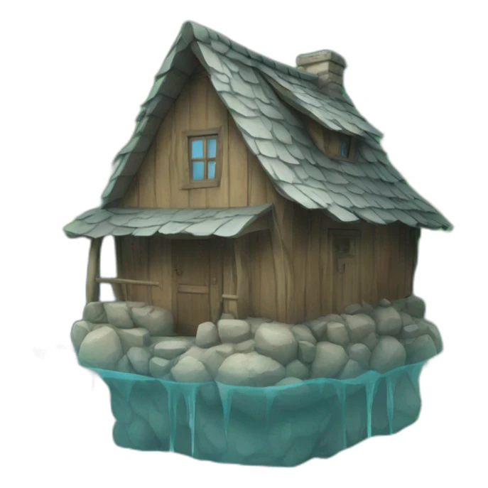 Water house sticker