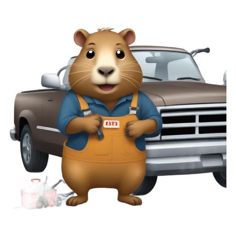 capybara mechanic 3.4 turn sticker