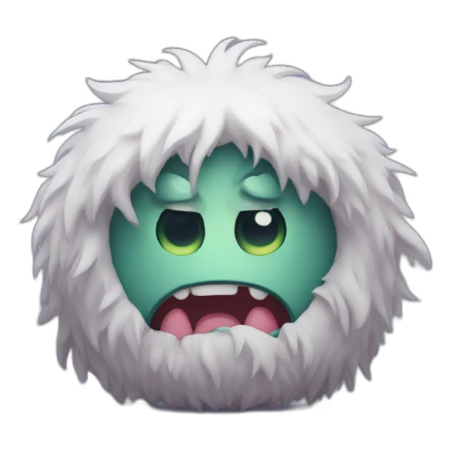 tired monster sticker