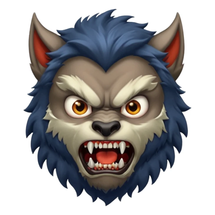 When boy becomes werewolf. sticker