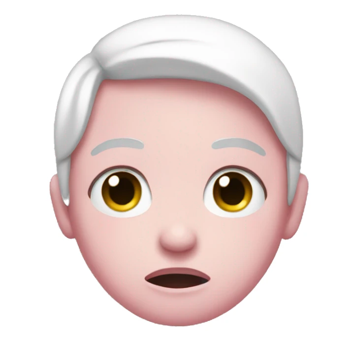 pink and white crying sticker