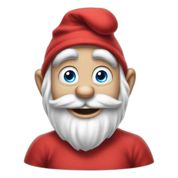 papa smurf in red рфе sticker