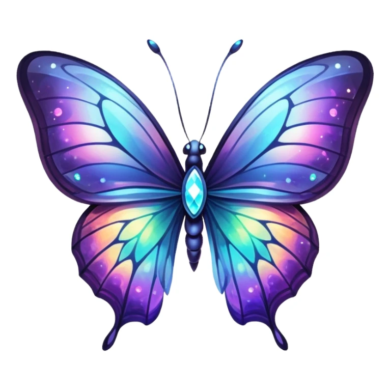 Nebula Crystal Butterfly sticker