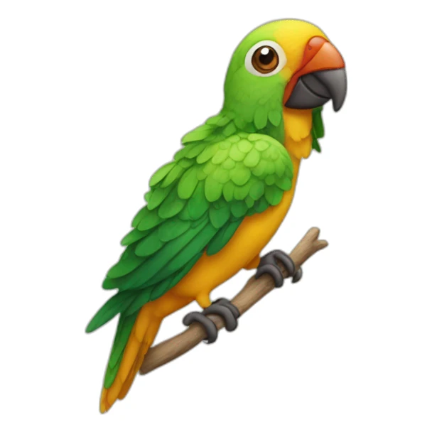 Perroquet qui fait caca sticker