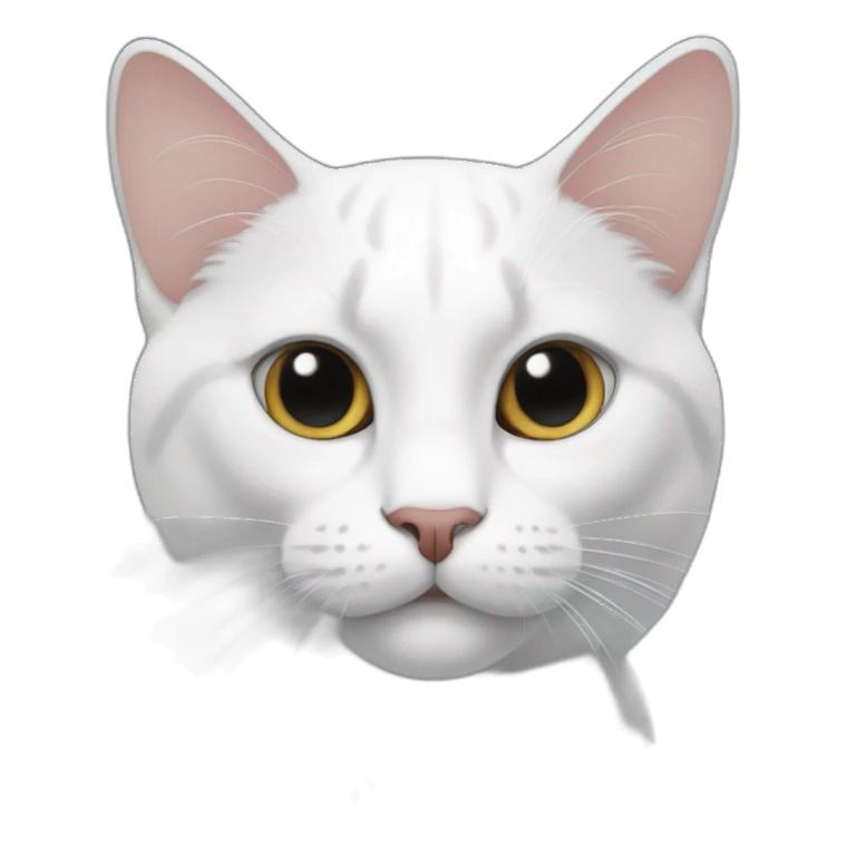 Cat named ploes black and white sticker