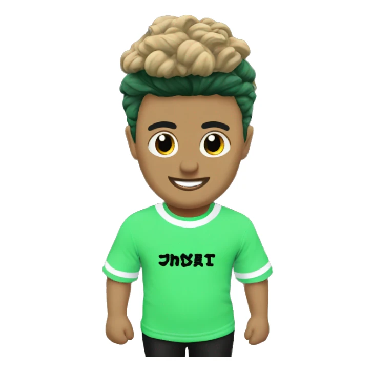 ringer tee green sticker