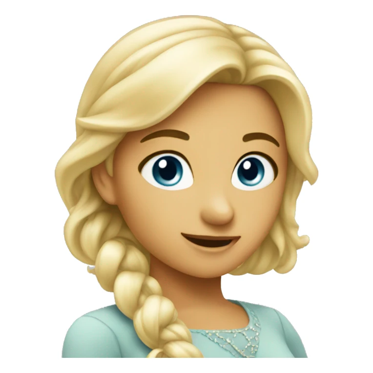 elegant girl pointing sticker