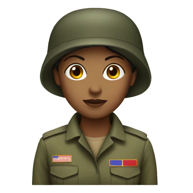 army woman standing sticker
