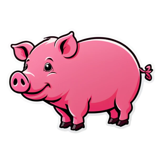 Schwein was isst sticker