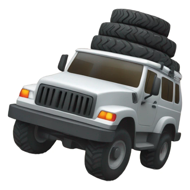 A robust vehicle climbing a steep trail sticker