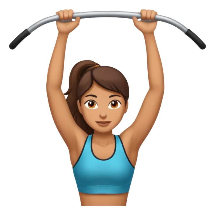 woman doing pull up sticker