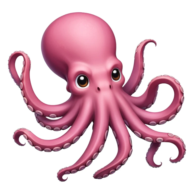 Octopus arm, pink, cutted, single arm sticker