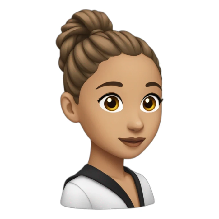 Ariana grande with ponytail  sticker