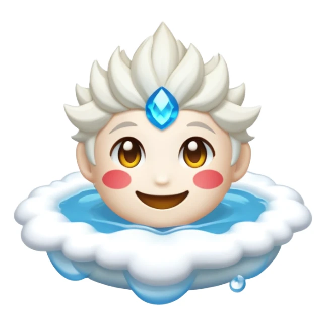 Paimon from Genshin Impact, emoji style sticker