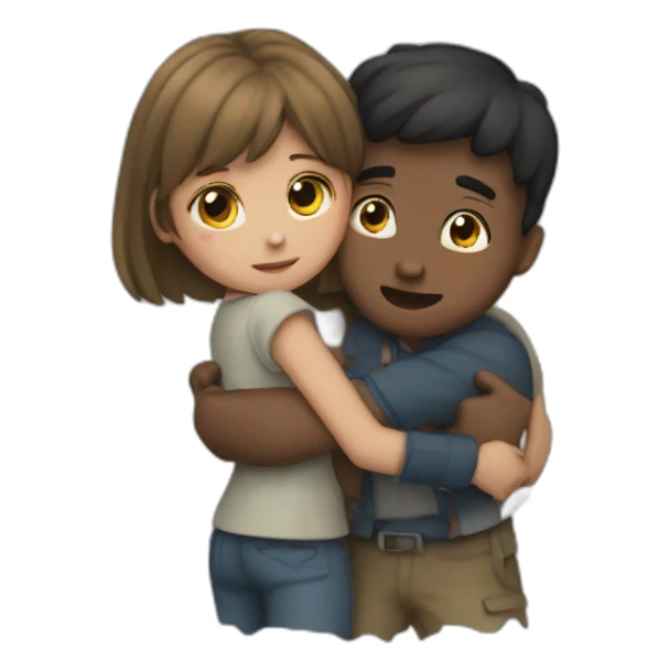 a girl breaking a boy's heart sticker