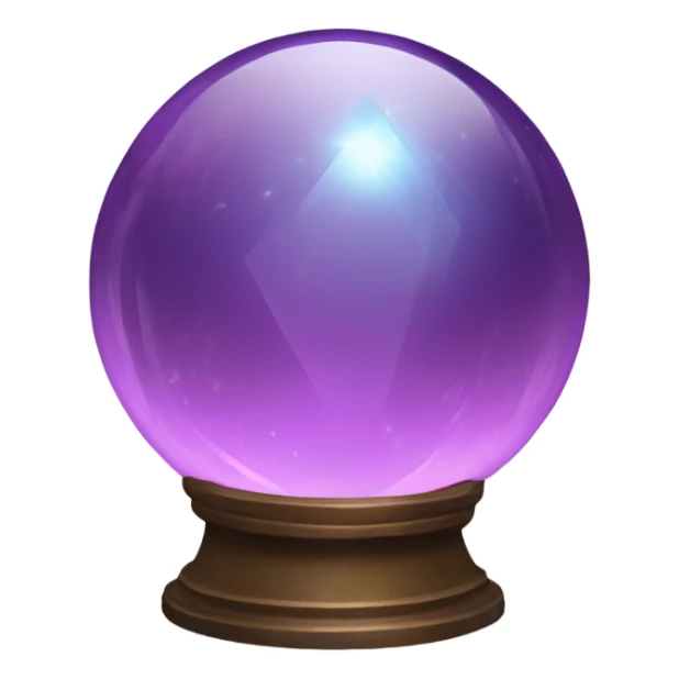 Magic crystal ball sticker