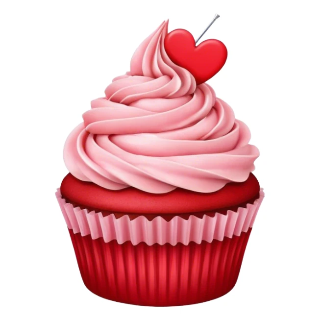 Happy Valentine’s Day cupcake sticker