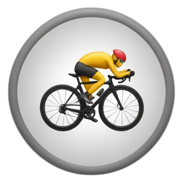 cyclist goint to the target sticker