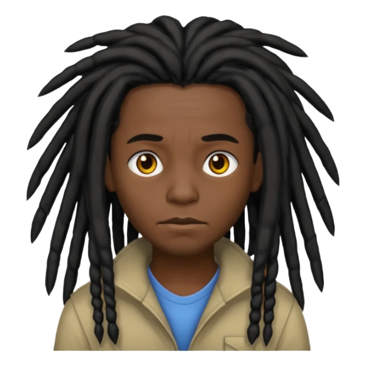 black dreadhead sticker