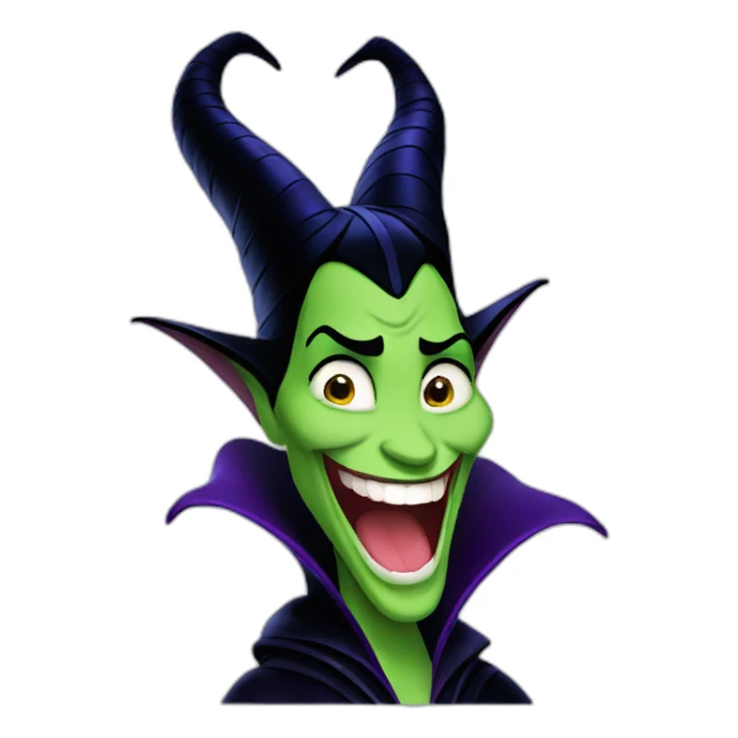 maleficent evil laugh disney sticker