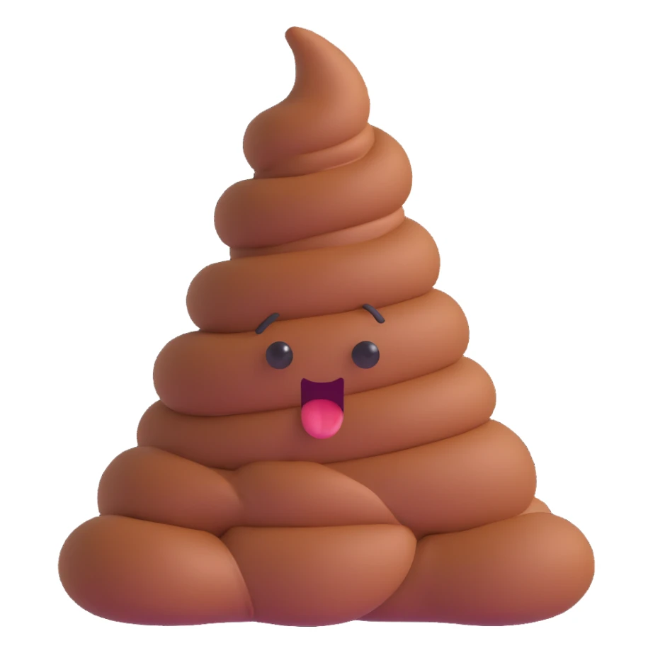 giant poop scak sticker