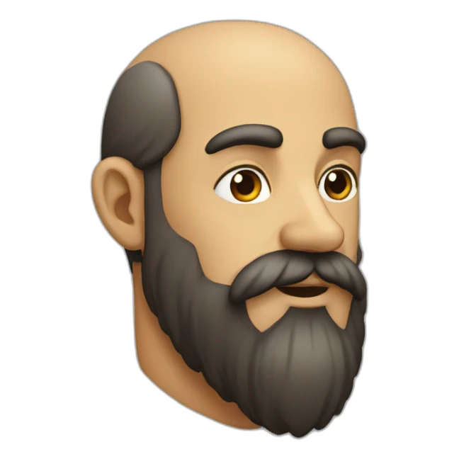 Longue barbe sticker