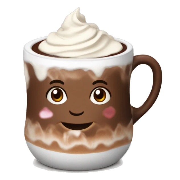 Hot chocolate with cream  sticker