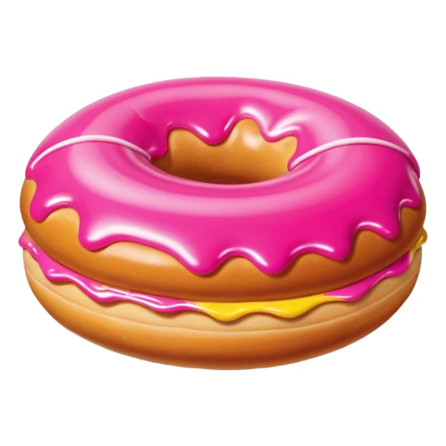 pink jeff koons inflatable pan dulce  sticker