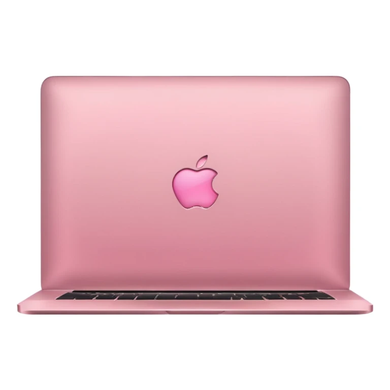 A pink Macbook sticker