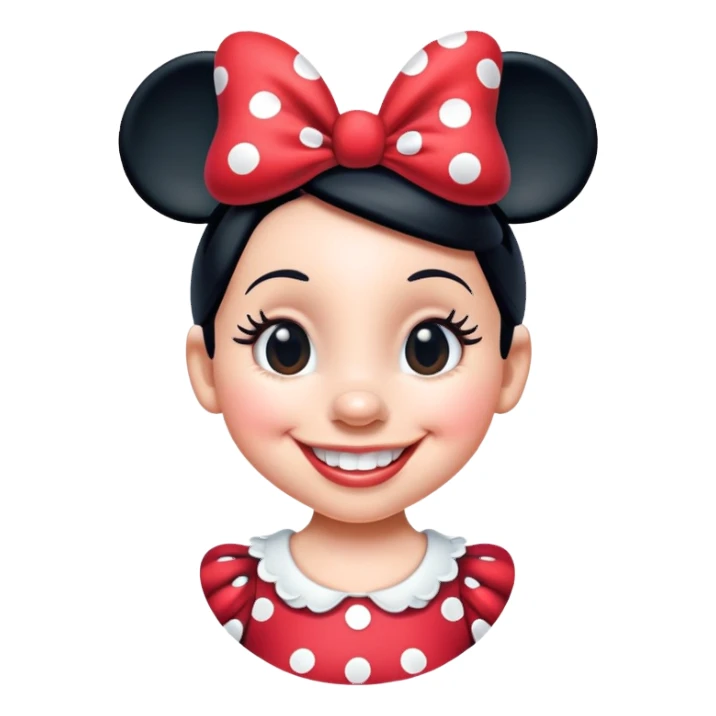 Minnie Mouse smiling sticker