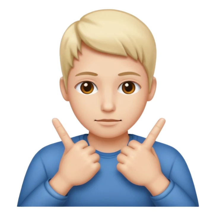 face with crossed fingers behind its back, symbolizing lying sticker