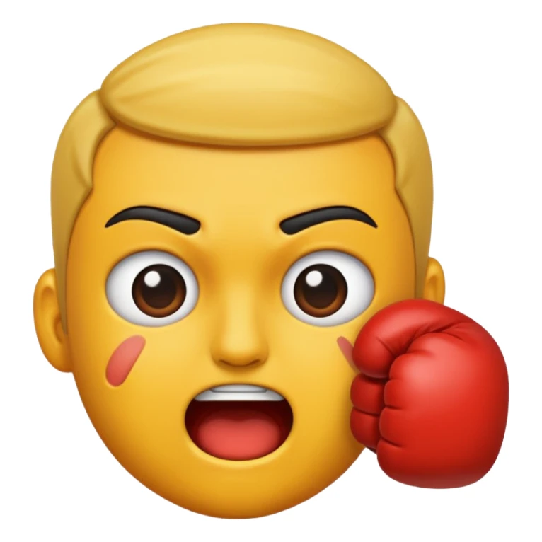 Getting Punched in the face sticker