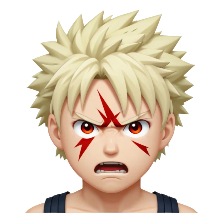 Katsuki Bakugo angry sticker