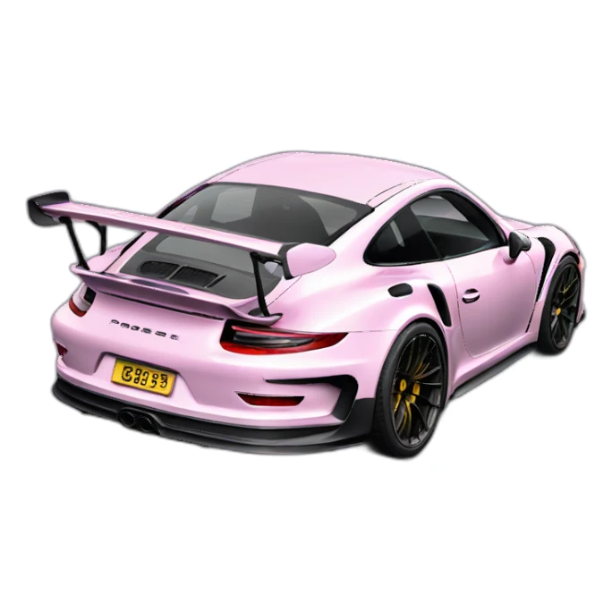 Porsche gt3rs rose sticker