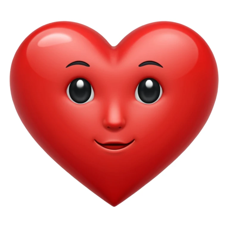 heart with a black teardrop sticker