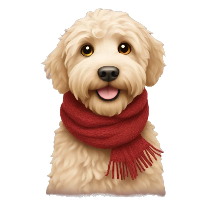 labradoodle-in-the-scarf sticker