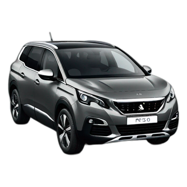 Grey Peugeot 5008 sticker