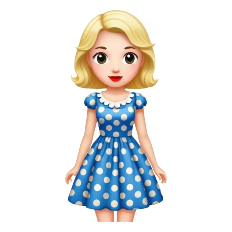 pokadot dress sticker