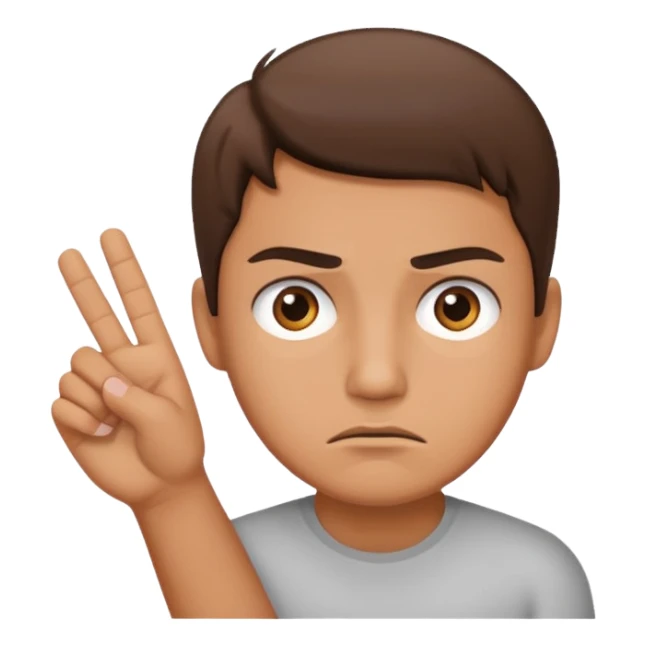 annoyed with hand out  sticker