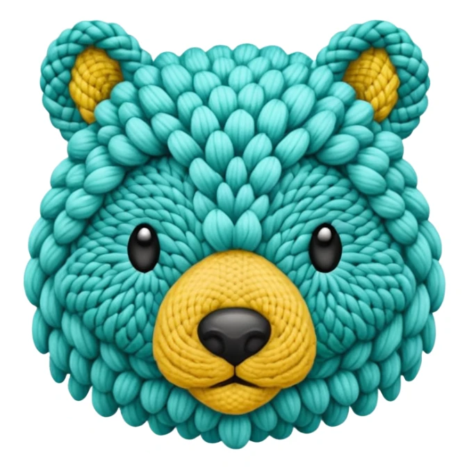 animal knitting sticker