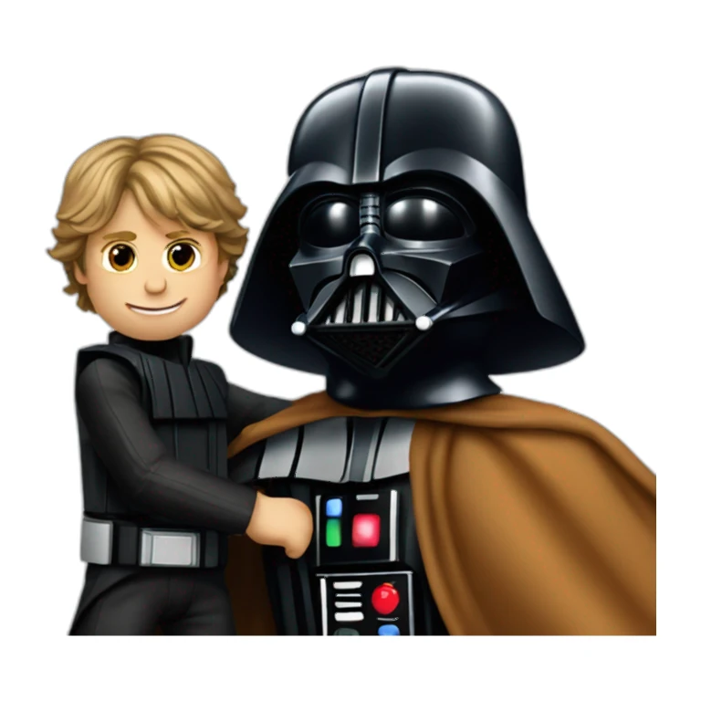 Darth-vader-playing-with-luke-skywalker sticker