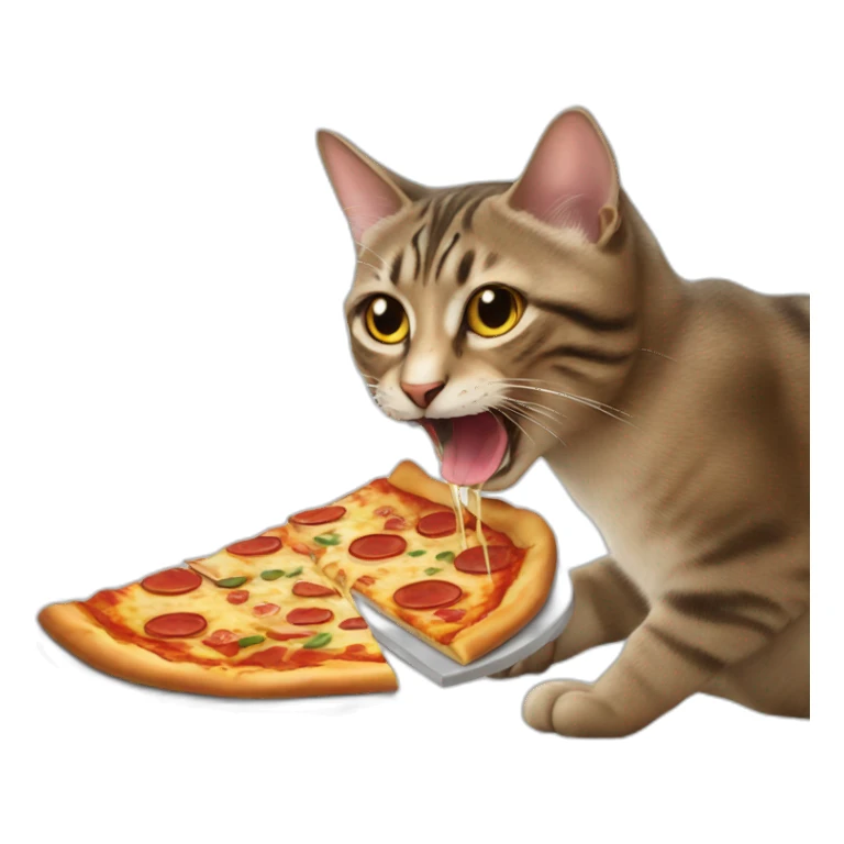cat-eating-pizza sticker