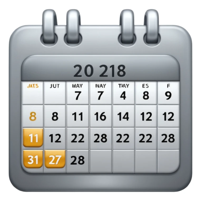 I want to generate a 3d image icon for a calendar sticker