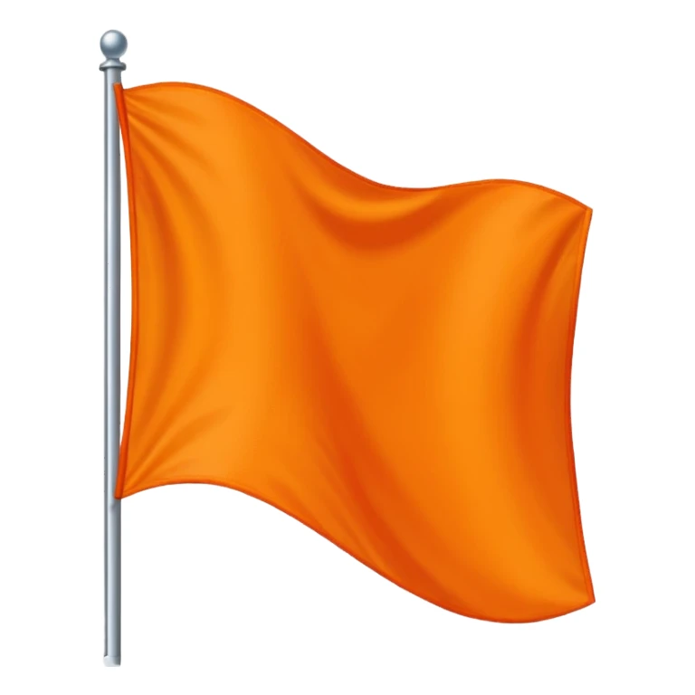 Orange flag sticker